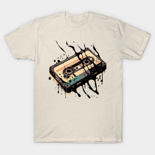 Casette Illustration of Splash T-Shirt